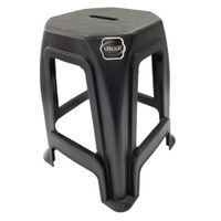 Nivalmix-Banqueta Nova de Plastico -01- Preto - 1089 - Usual Utilidades-2518470